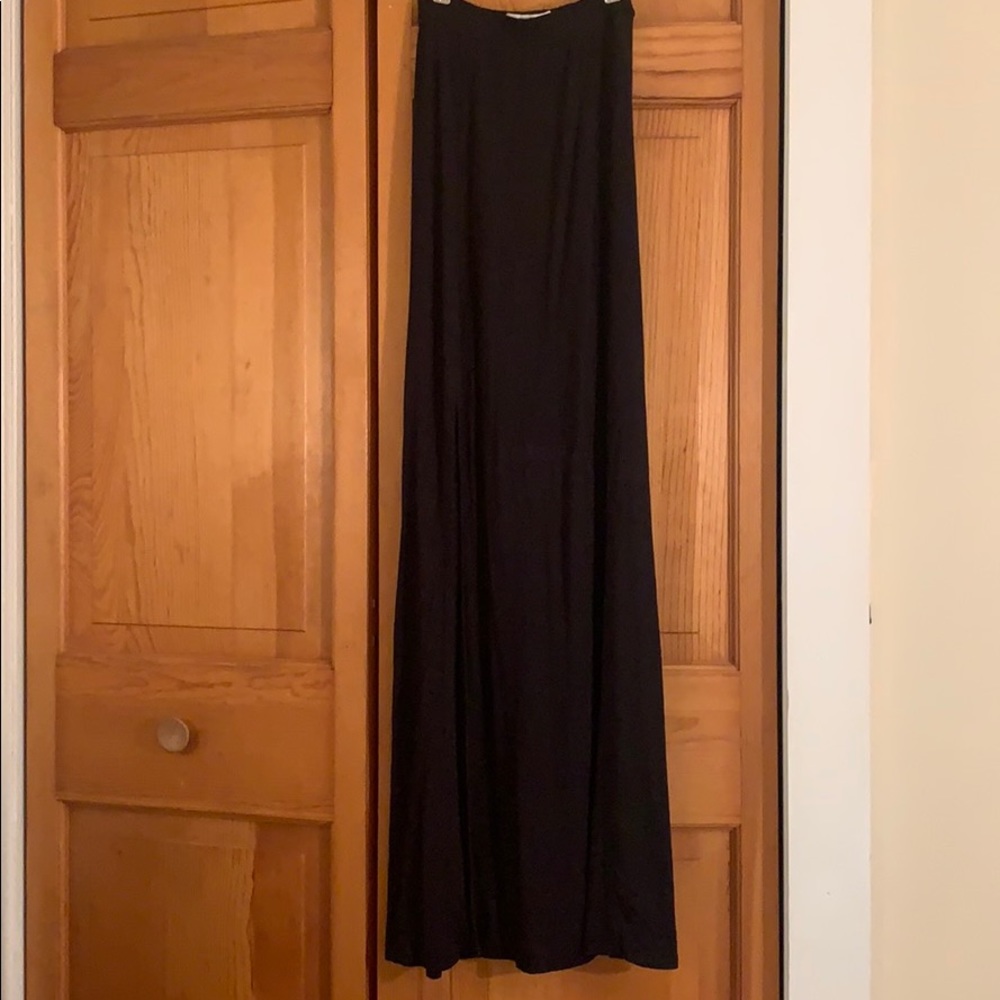 Black maxi skirt
